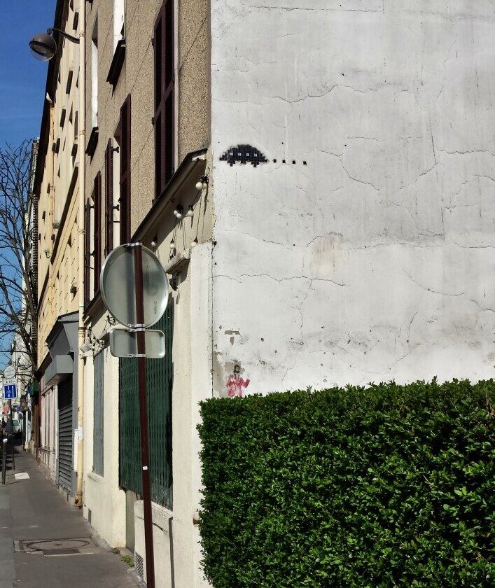 PA_131, Space Invader de la rue des Orteaux — Street art de Invader à Paris