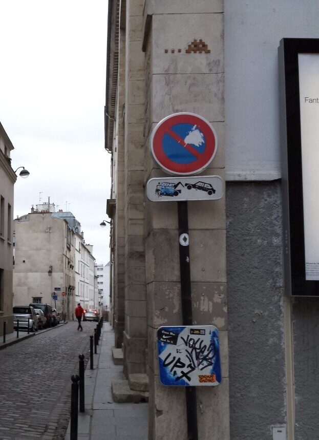 PA_151, Space Invader on Rue Lhomond — Street art by Invader in Paris