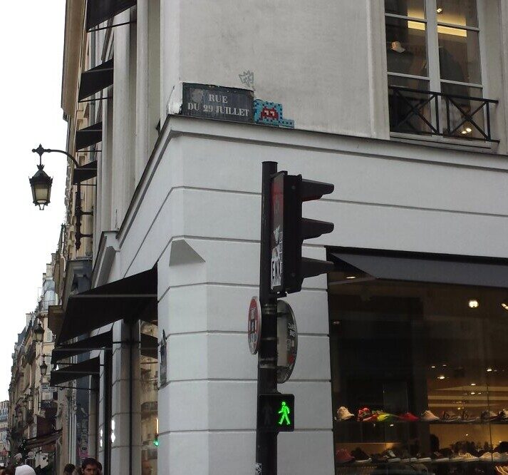 PA_177, Space Invader de la rue du 29-Juillet — Street art de Invader à Paris