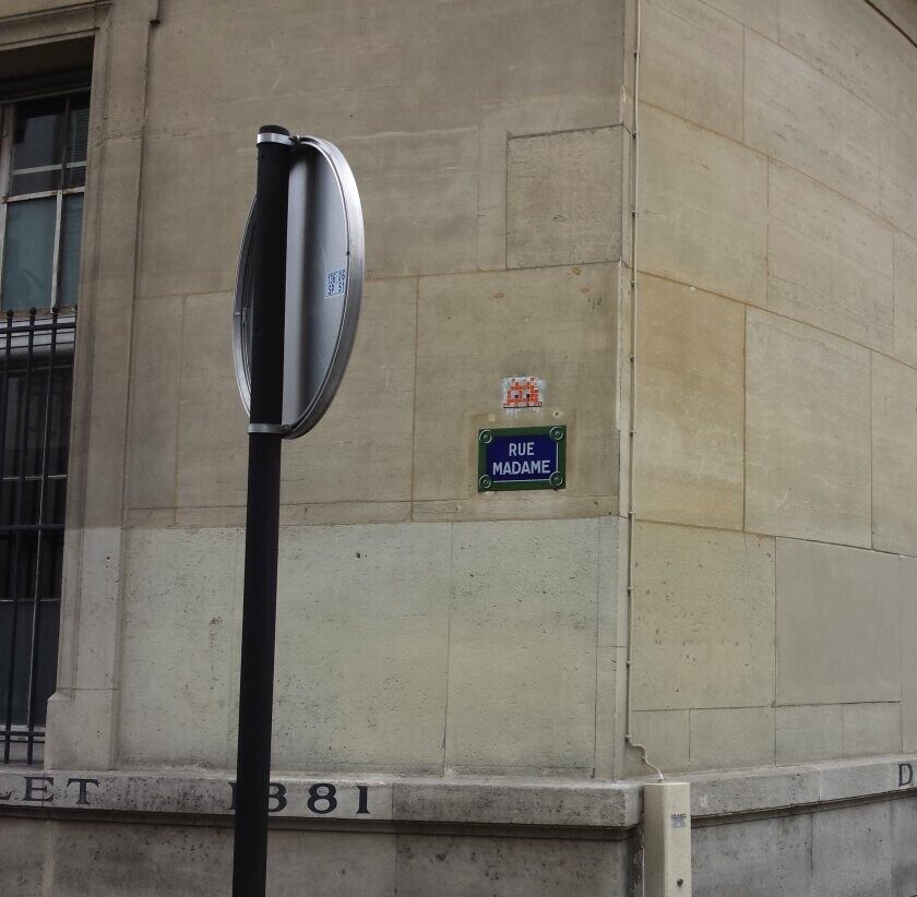 PA_183, Space Invader at 19 Rue Madame — Street art by Invader in Paris