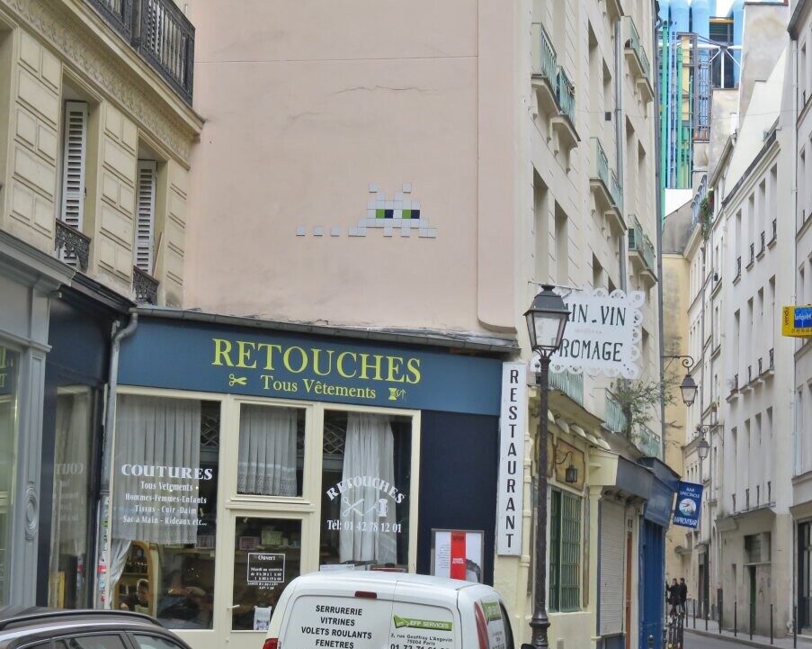 PA_189, Space Invader de la rue Geoffroy-l'Angevin — Street art de Invader à Paris