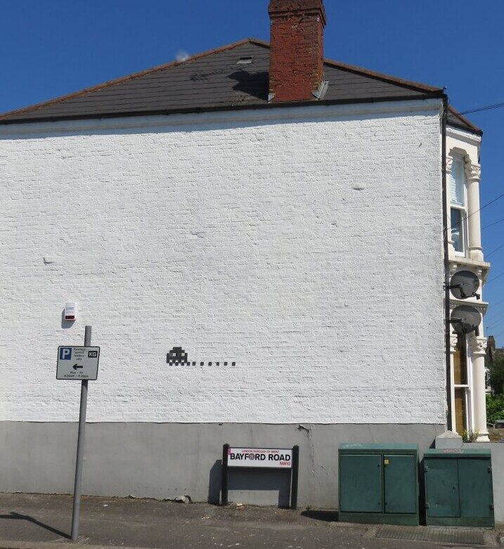 LDN_27, Space Invader on 17A Rainham Road — Street art by Invader in London
