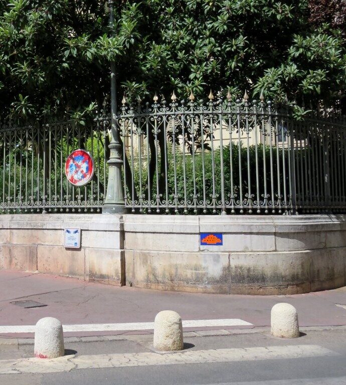 MPL_12, Space Invader on Place des Martyrs-de-la-Résistance — Street art by Invader in Montpellier