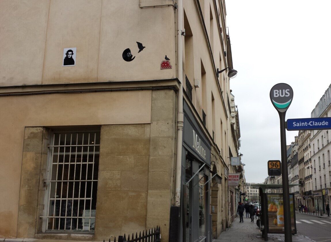 PA_22, Space Invader de la rue de Turenne — Street art de Invader à Paris
