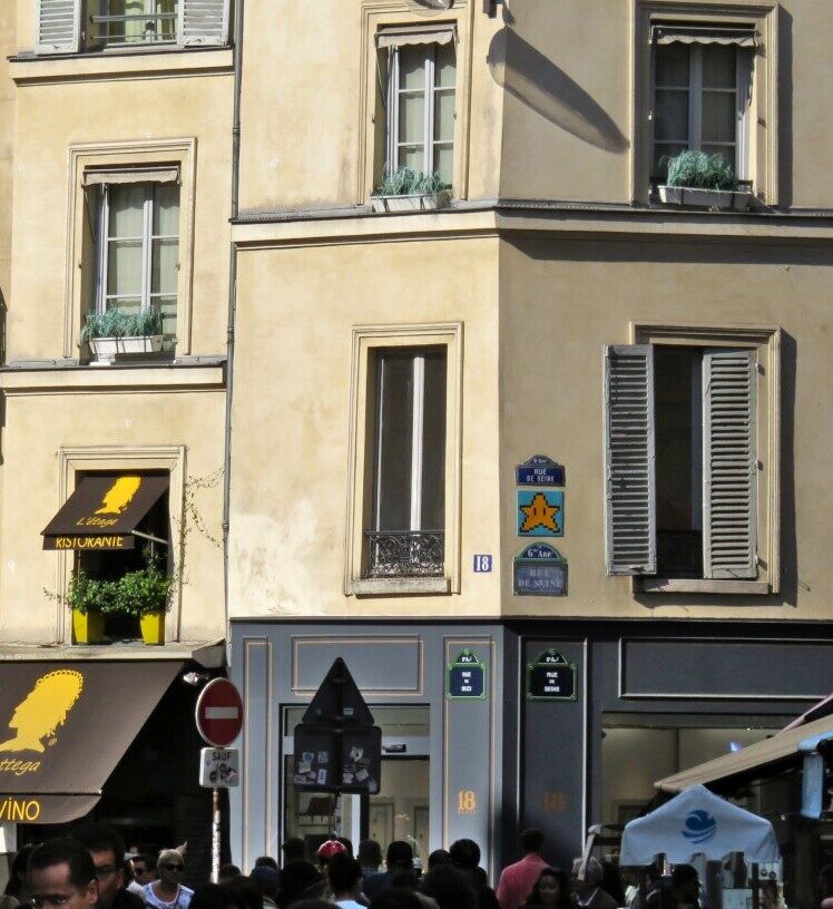 PA_1059, Space Invader de la rue de Seine — Street art de Invader à Paris