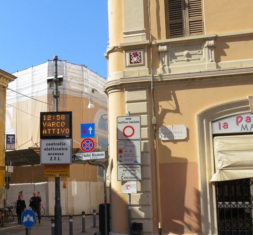 RA_04, Space Invader on Via Ponte Marino — Street art by Invader in Ravenna