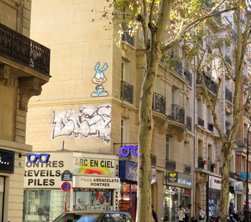 PA_1083, Space Invader on Impasse Cordon-Boussard — Street art by Invader in Paris