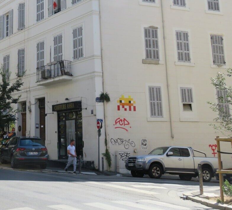 MARS_13, Space Invader on 24 Rue Villeneuve — Street art by Invader in Marseille