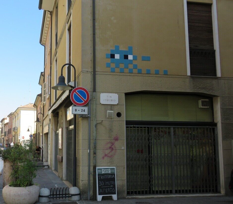 RA_39, Space Invader de Via Cerchio — Street art de Invader à Ravenna