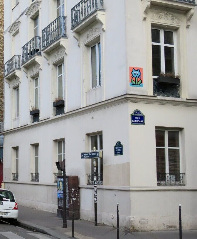 PA_1182, Space Invader de la rue Guersant — Street art de Invader à Paris