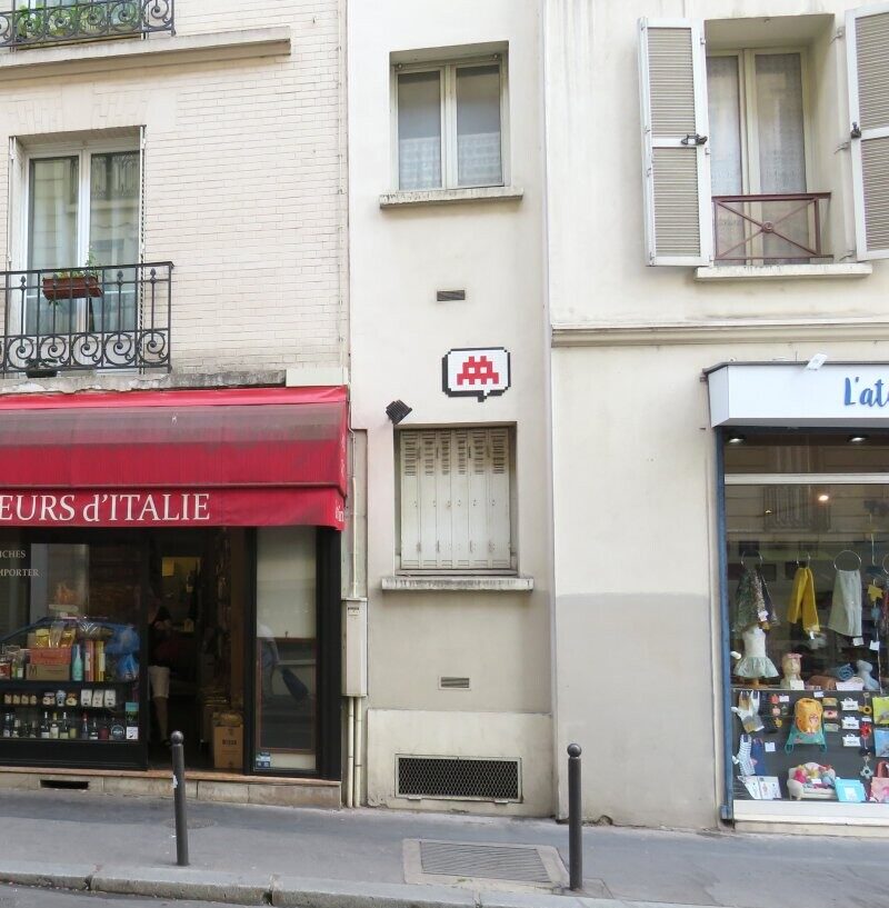 PA_1183, Space Invader de la rue Marsoulan — Street art de Invader à Paris