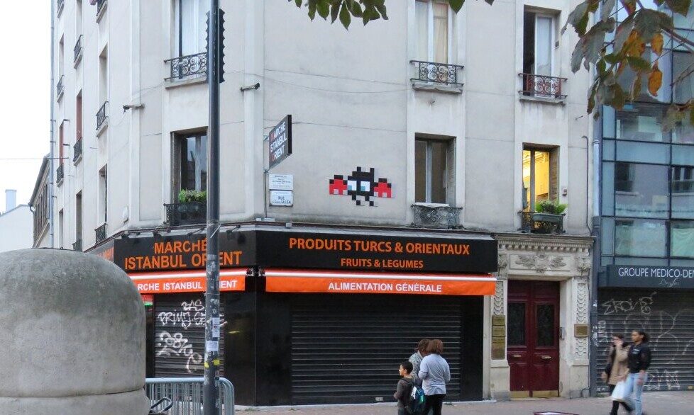 PA_1291, Space Invader de la rue du Capitaine Dreyfus — Street art de Invader à Montreuil