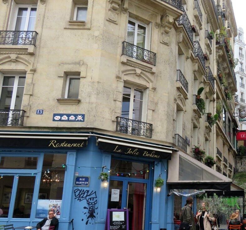 PA_1292, Space Invader on 13 rue Darwin — Street art by Invader in Paris