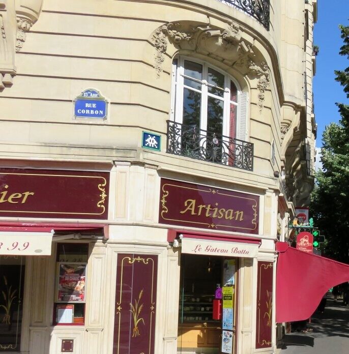 PA_1272, Space Invader on 1 rue Vouillé — Street art by Invader in Paris