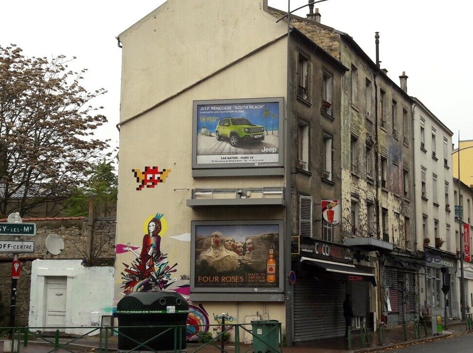 PA_1306, Space Invader de l'avenue Pierre Brossolette — Street art de Invader à Malakoff