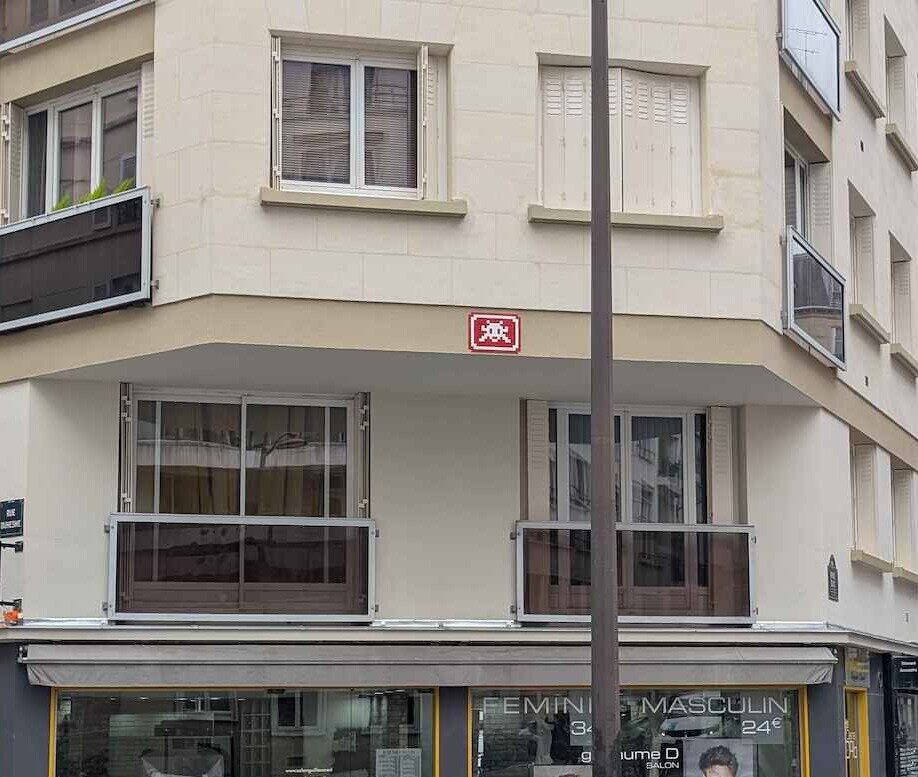 PA_1313, Space Invader de la rue Duc — Street art de Invader à Paris