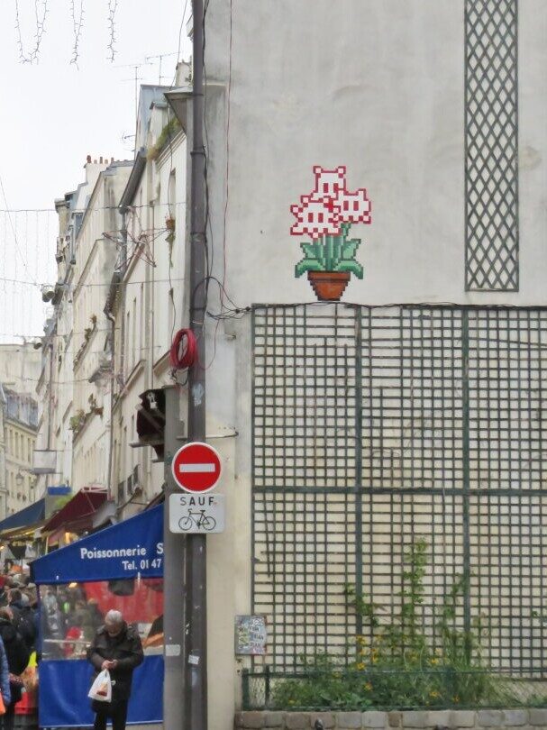 PA_1314, Space Invader de la rue Mouffetard — Street art de Invader à Paris