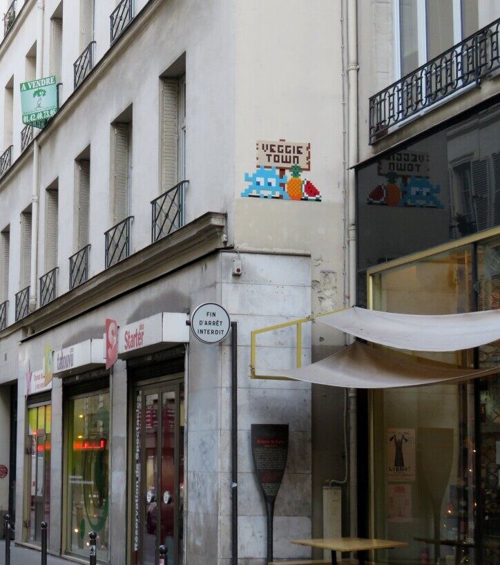 PA_1325, Space Invader on 56 rue de Paradis — Street art by Invader in Paris
