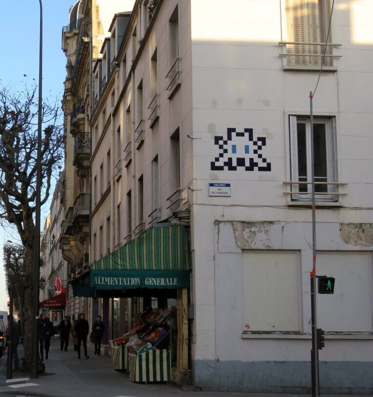 PA_1339, Space Invader de la rue des Vignerons — Street art de Invader à Vincennes
