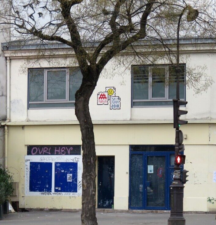 PA_1375, Space Invader du boulevard de Ménilmontant — Street art de Invader à Paris