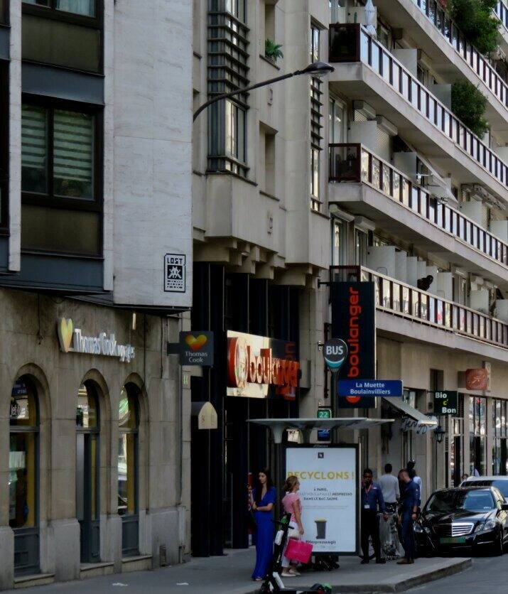 PA_1411, Space Invader de l'avenue Paul Doumer — Street art de Invader à Paris