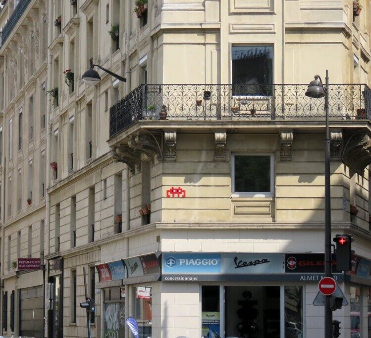 PA_1362, Space Invader de la rue des Boulets — Street art de Invader à Paris