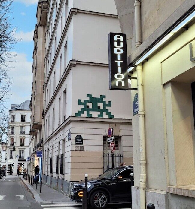 PA_1448, Space Invader on 10 Passage des Entrepreneurs — Street art by Invader in Paris