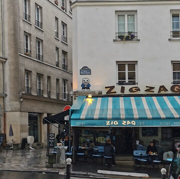 PA_1464, Space Invader de la rue des Carmes — Street art de Invader à Paris