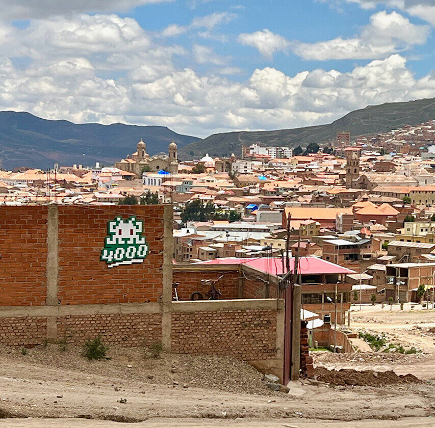 POTI_01, Space Invader on Calle J. J. Pérez — Street art by Invader in Potosí