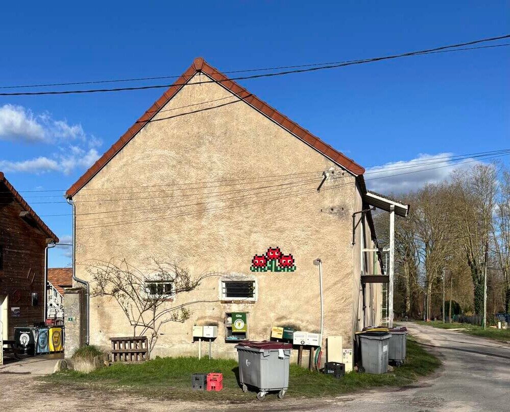 FTBL_26, Space Invader de la rue de la Ferme — Street art de Invader à La Genevraye