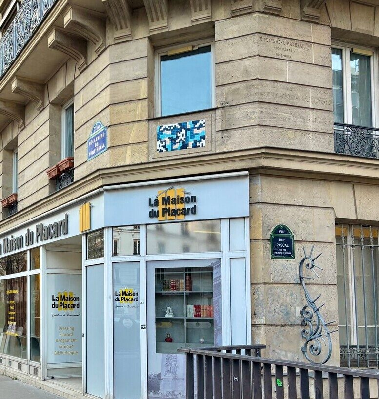 PA_1498, Space Invader de la rue Pascal — Street art de Invader à Paris