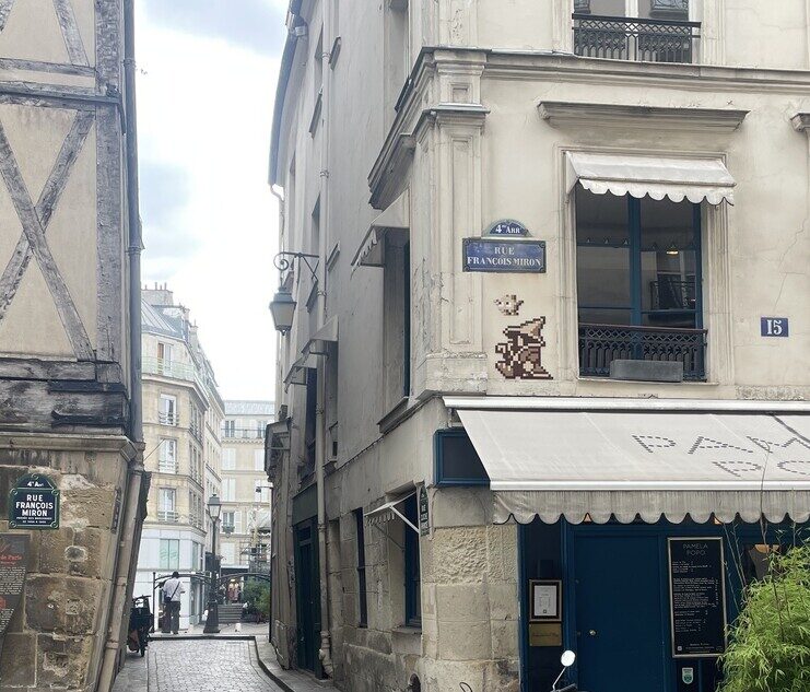 PA_1509, Space Invader de la rue François Miron — Street art de Invader à Paris