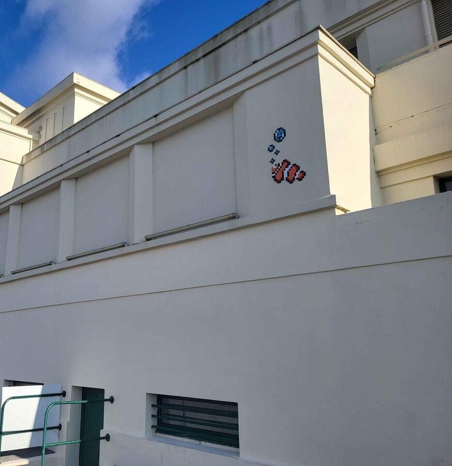 BAB_36, Space Invader de l'esplanade de la Vierge — Street art de Invader à Biarritz