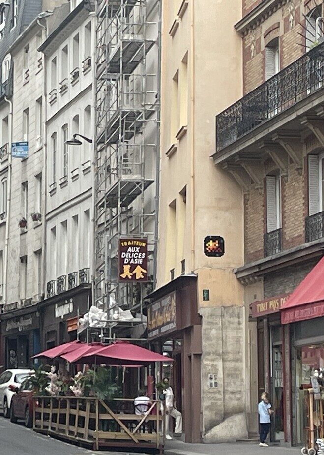 PA_1506, Space Invader on 24 Rue de la Montagne Sainte-Geneviève — Street art by Invader in Paris