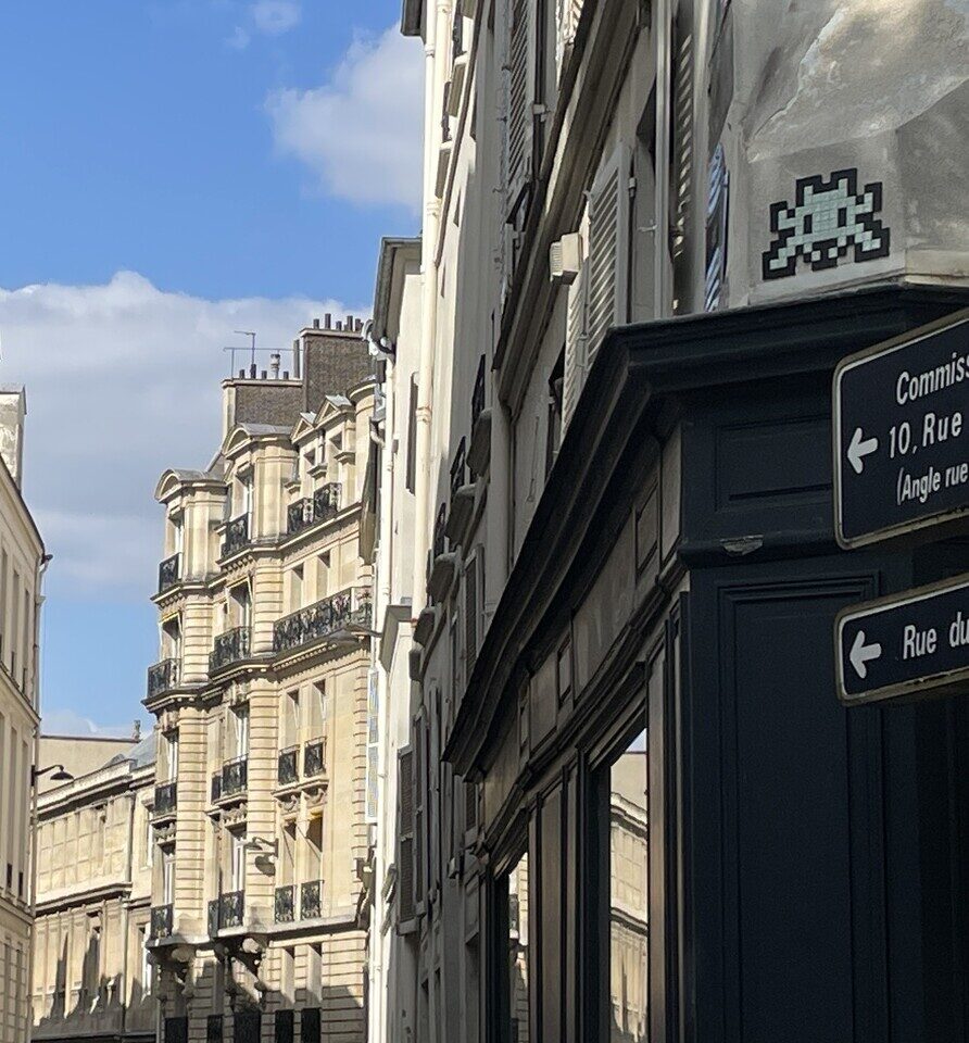 PA_1544, Space Invader on 11–15 Rue Saint-Guillaume — Street art by Invader in Paris