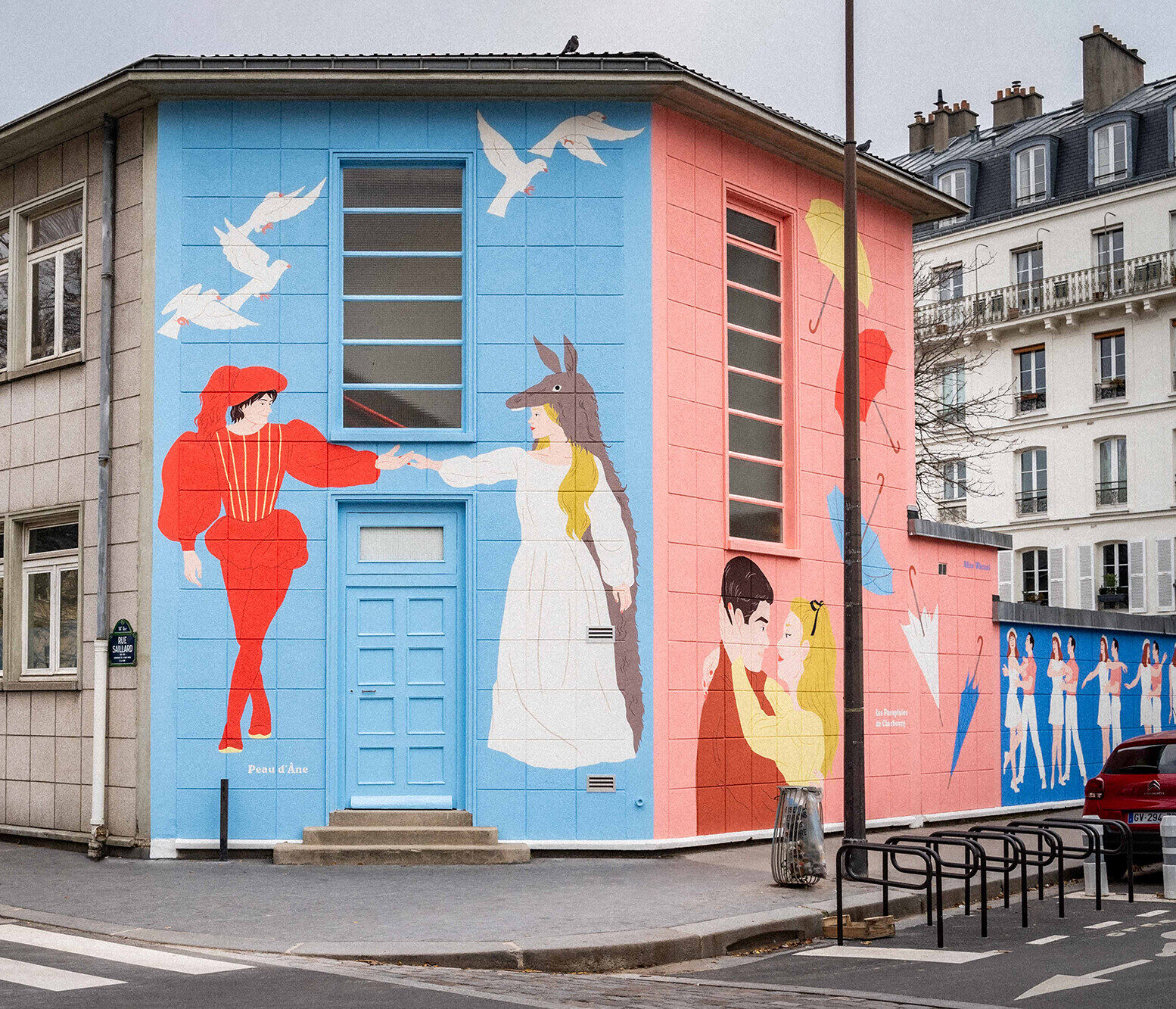 Tribute to Jacques Demy — Street art by Alice Wietzel in Paris