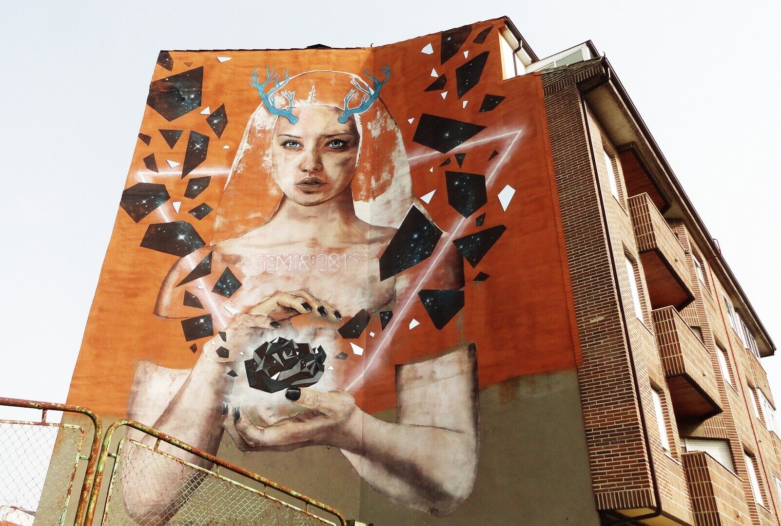 Goddess Nature — Street art by Sfhir in La Bañeza