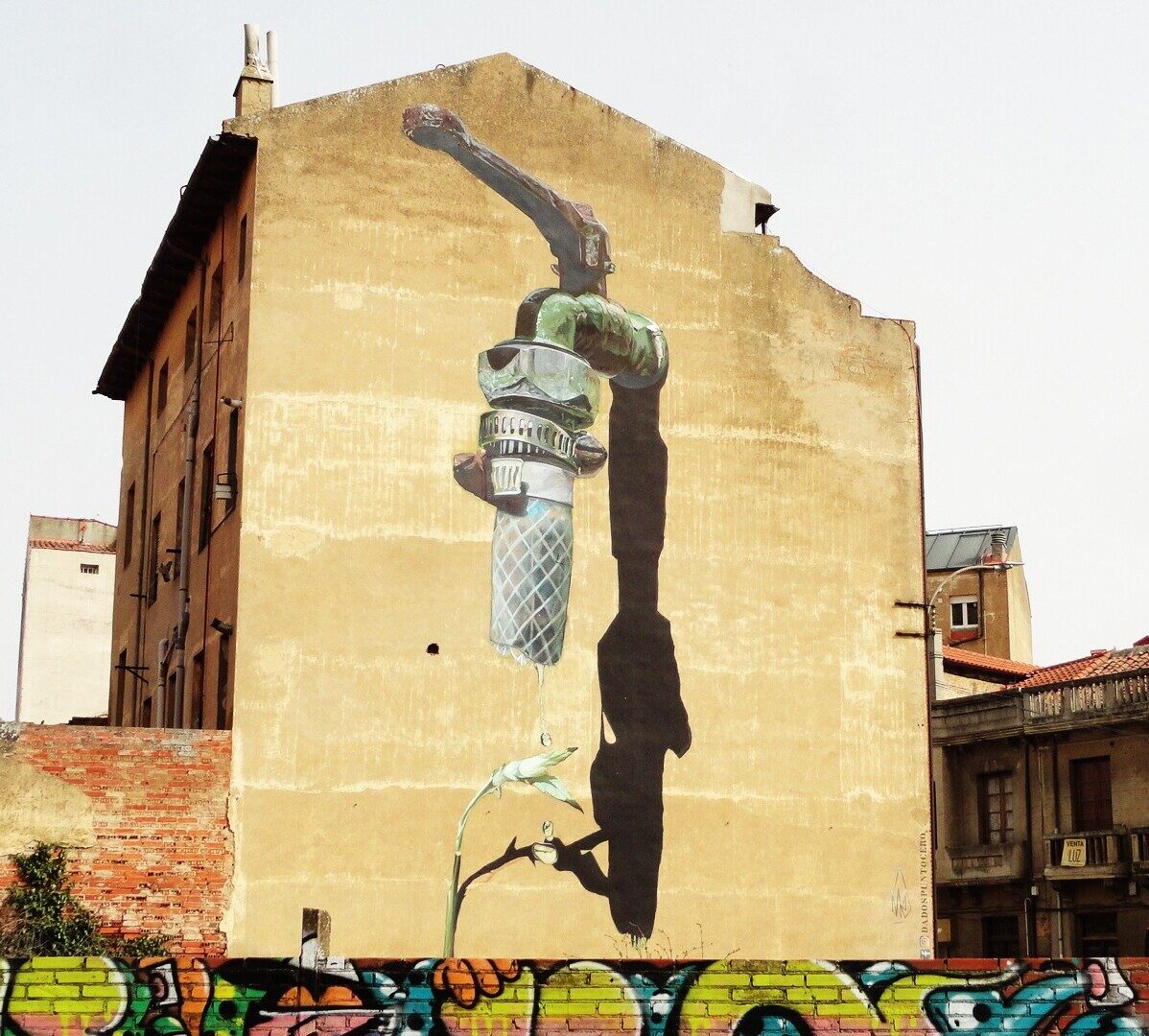 Tap — Street art by Dadospuntocero in La Bañeza