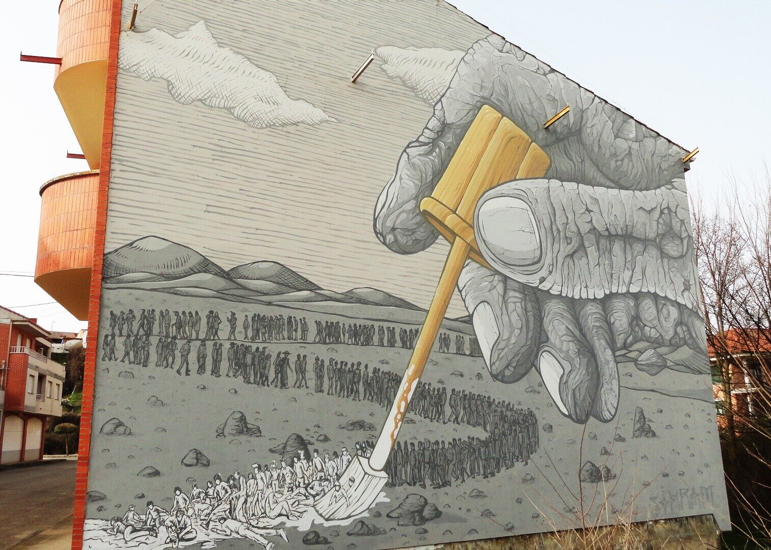 Political Correctness — Street art by Sokram in La Bañeza