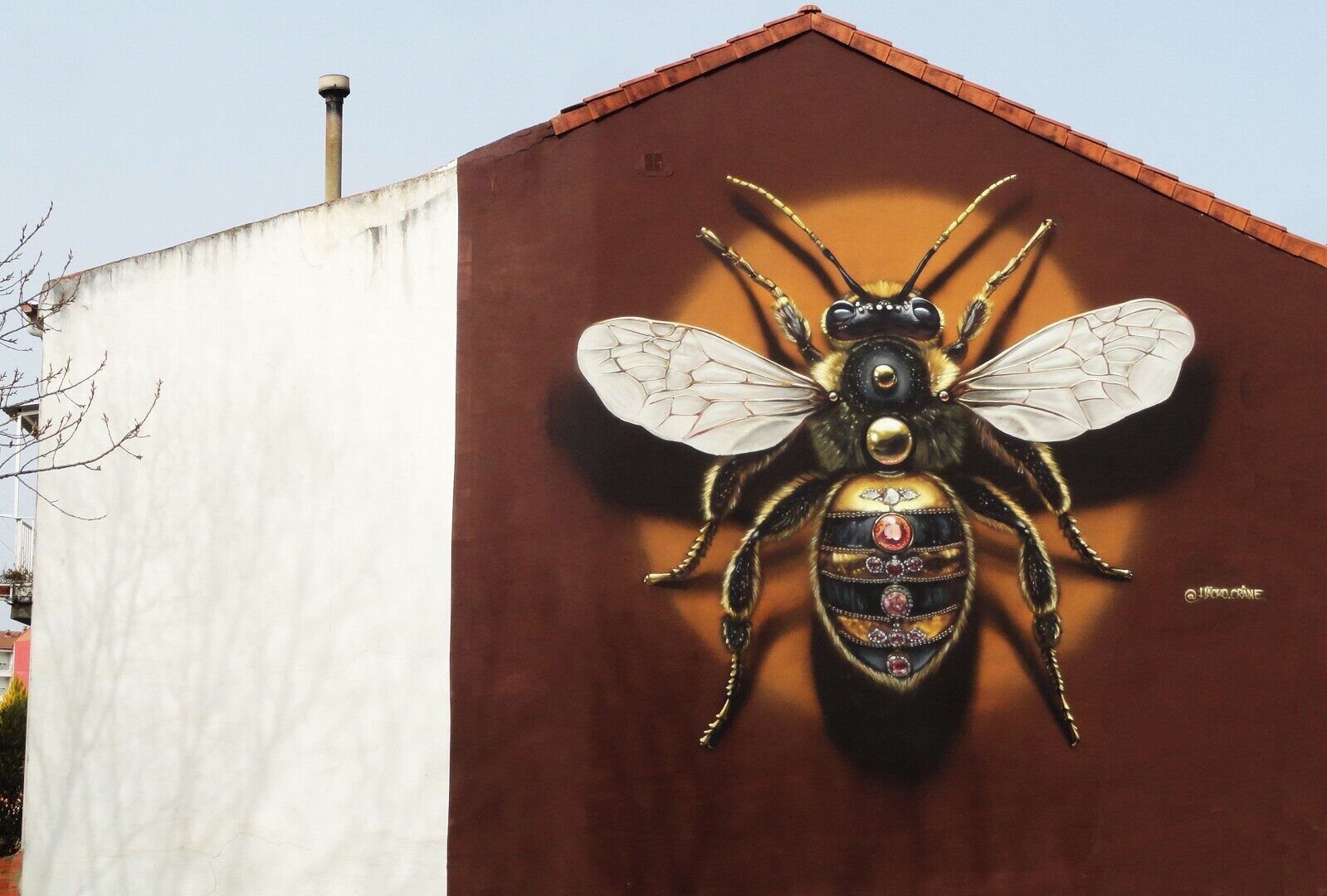 Queen Bee — Street art de Häcko Crâne à La Bañeza