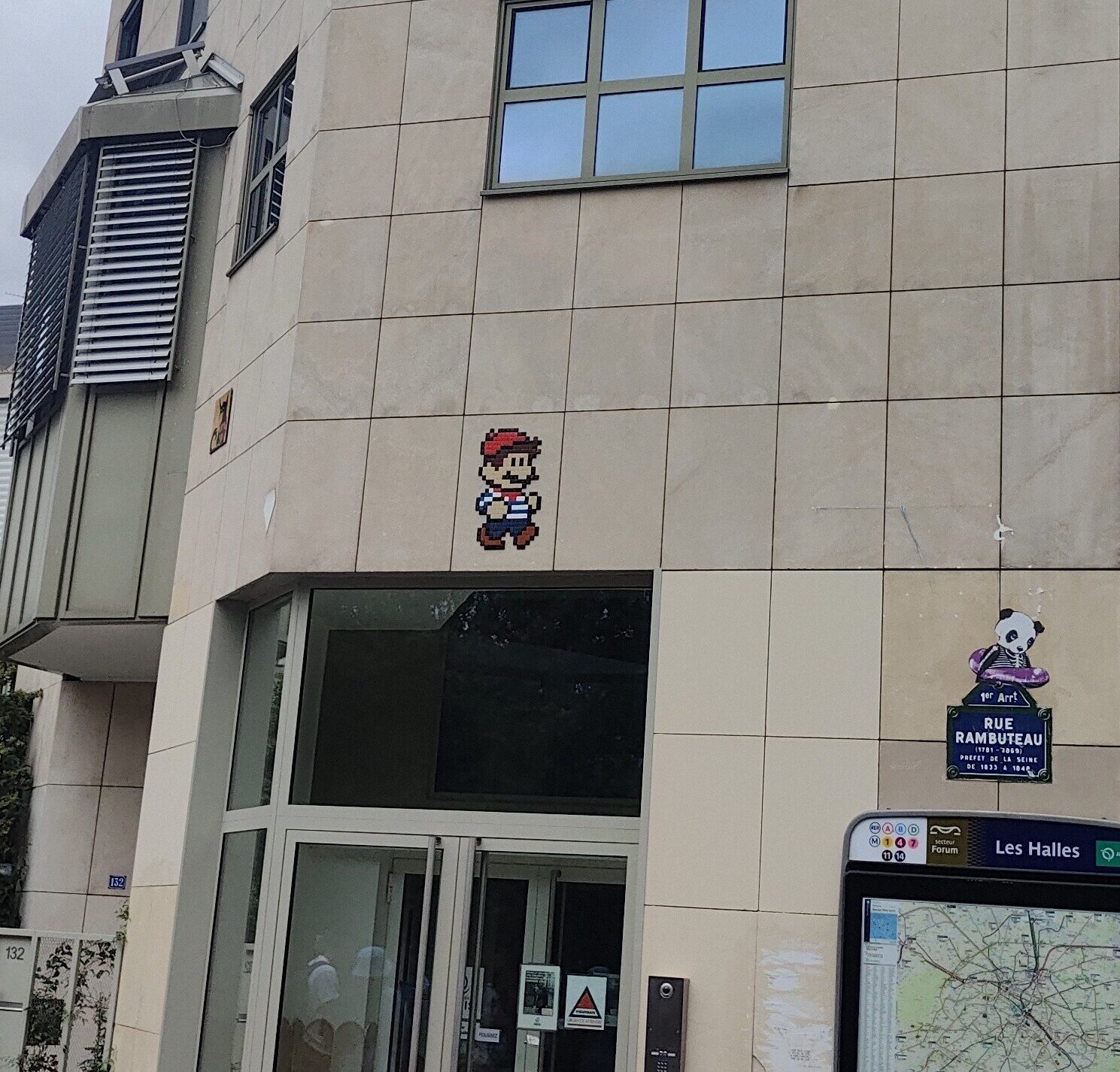 Mario in Mosaic — Street art by IN THE WOUP in Paris