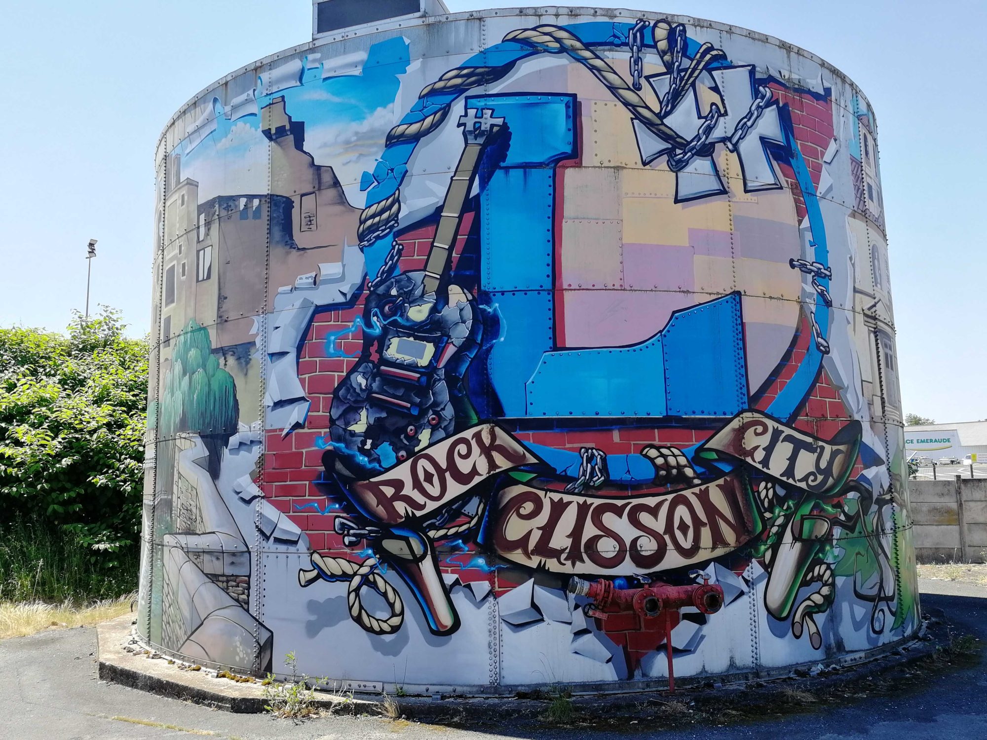 Hellfest Clisson Wine Estate Mural — Street art in Clisson