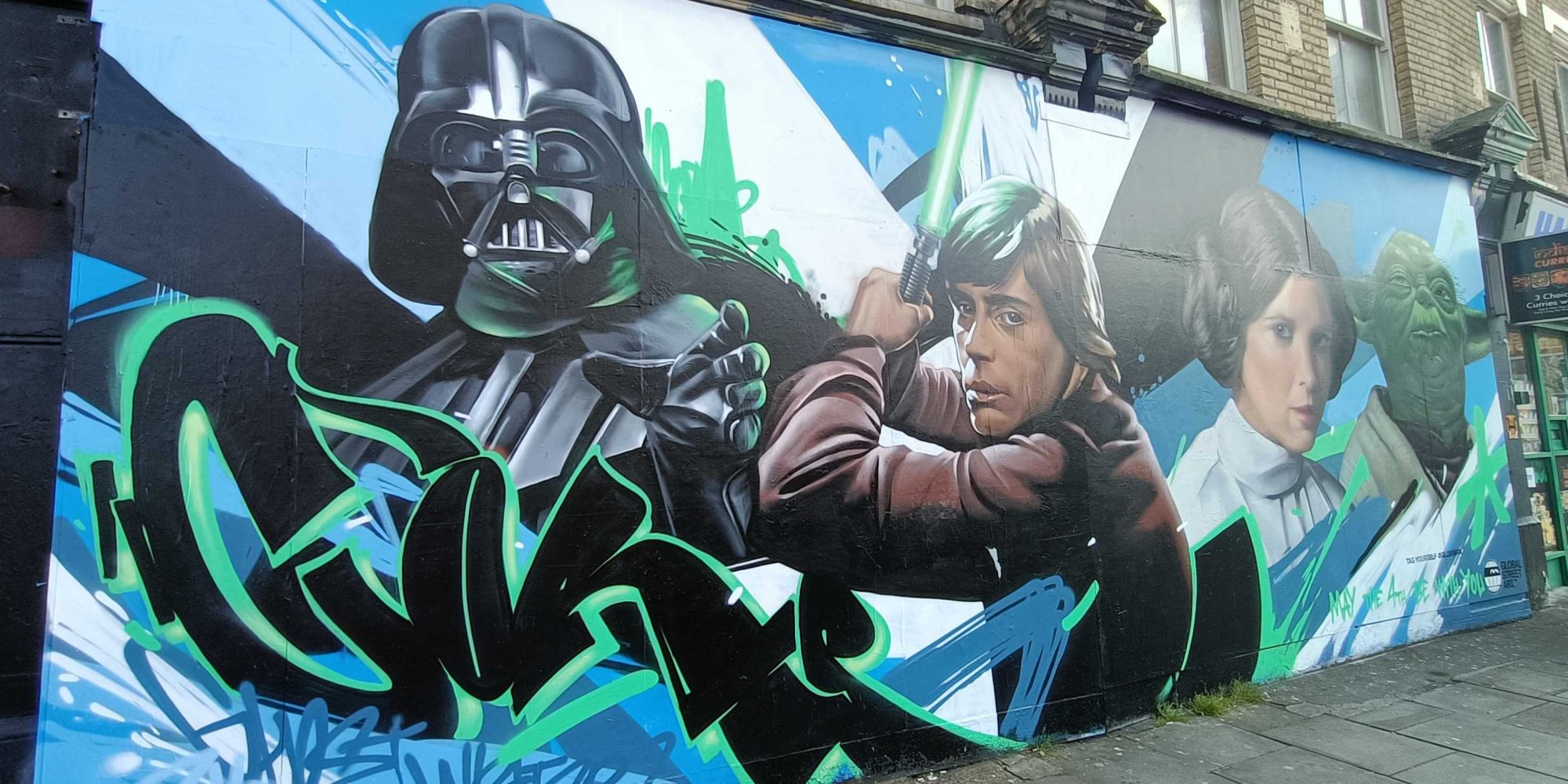 Star Wars Mural, Tabernacle Street — Street art by Nacho Welles in London