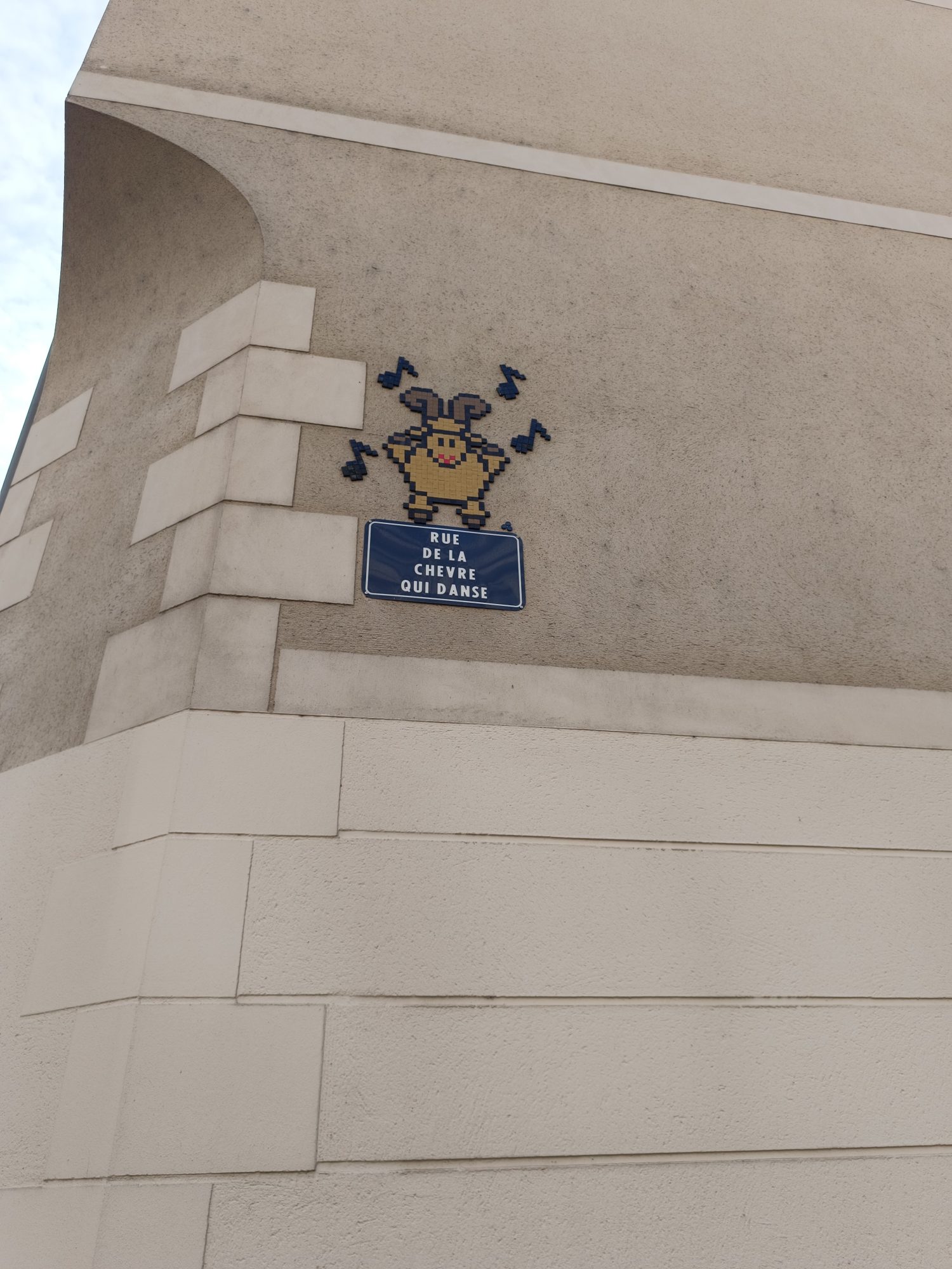 The Dancing Goat, a Mifamosa Mosaic — Street art by Mifamosa in Orléans