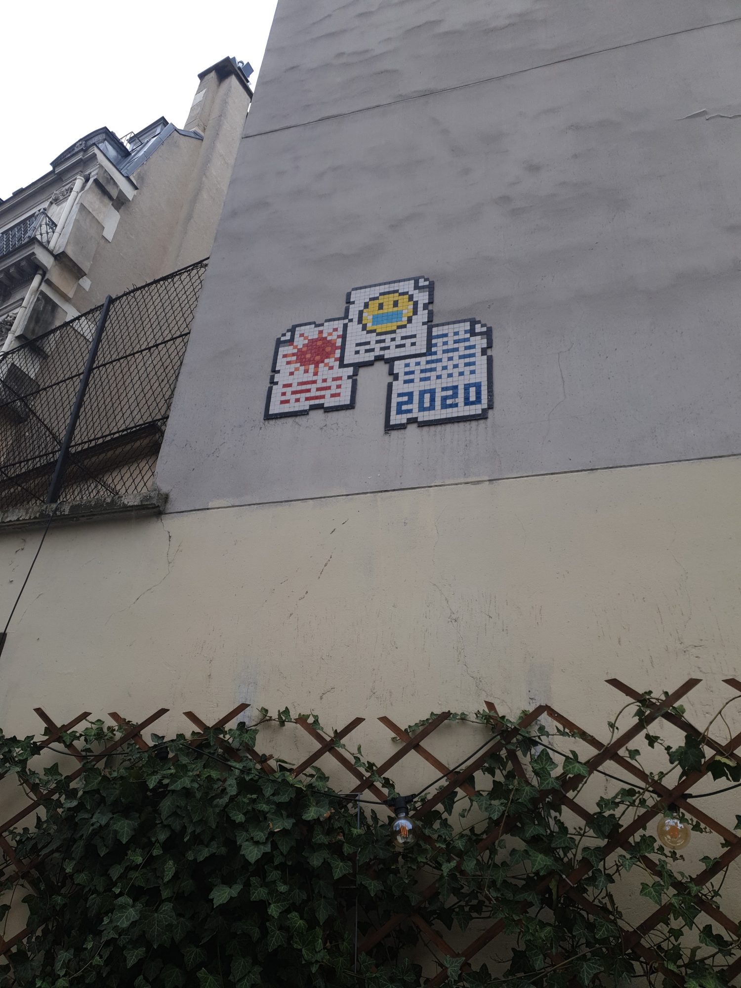 The 2020 Mosaic — Street art by Invader in Paris