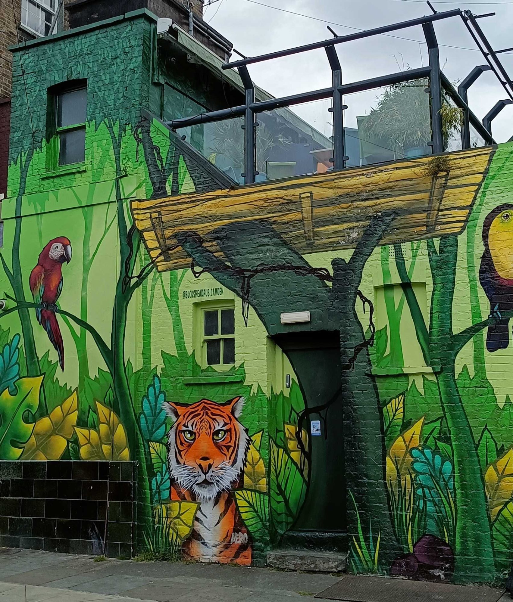 Jungle at the Buck's Head — Street art by AeroArts in London