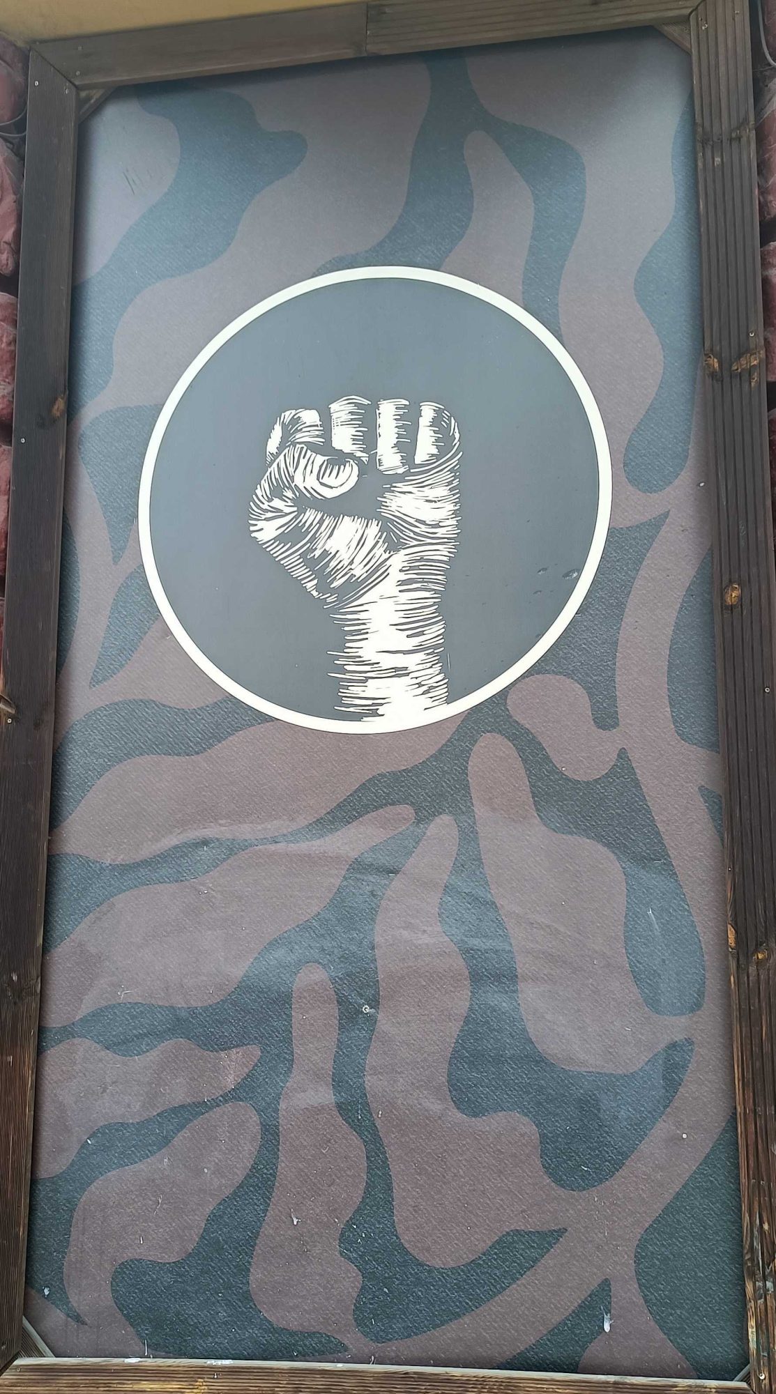 Raised Fist — Street art in Prague