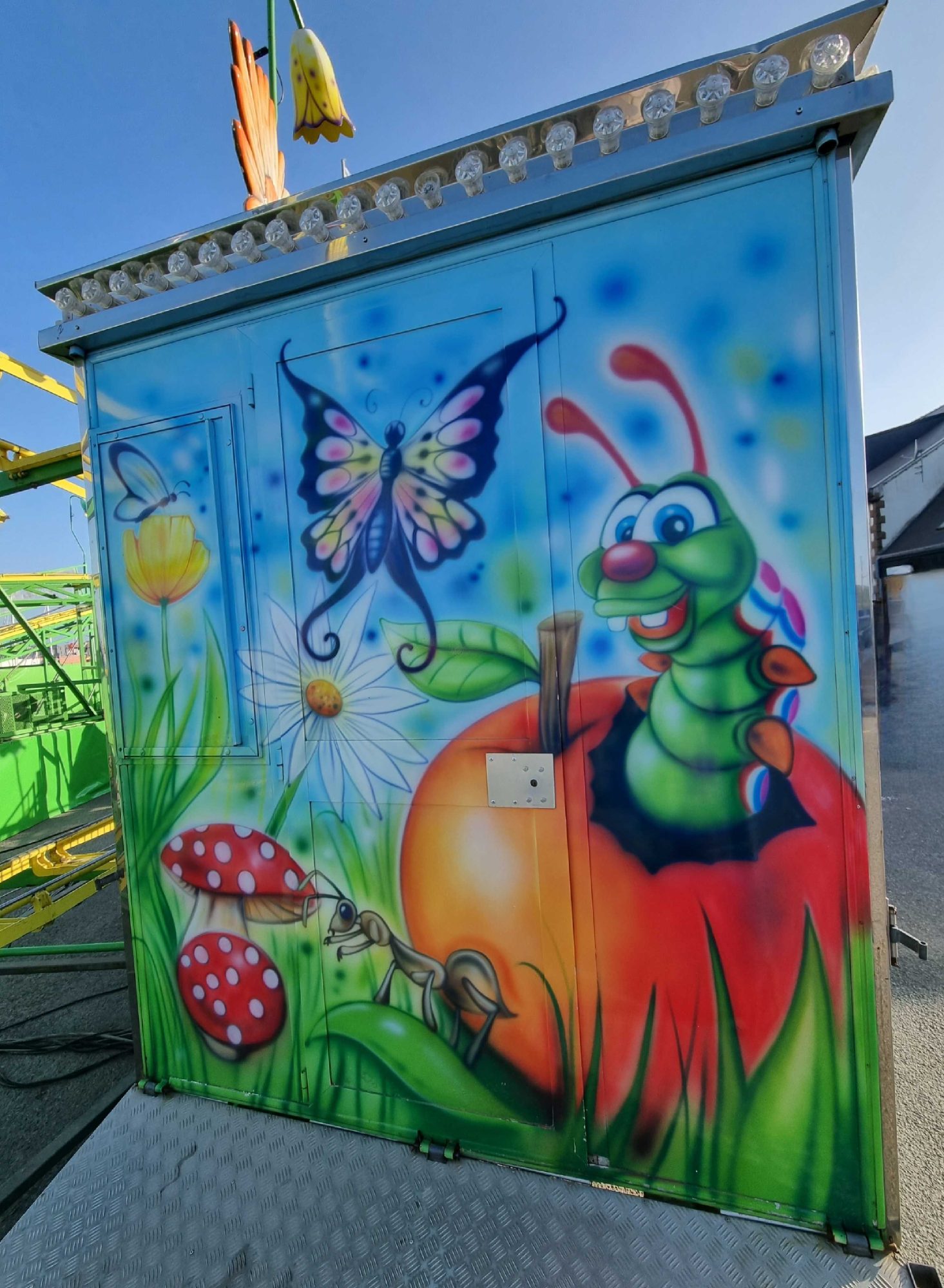 Ladybug and Butterflies — Street art in Paimpol