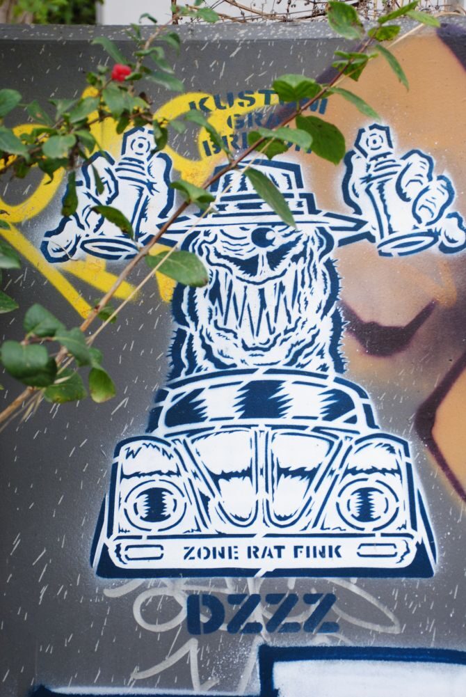 Rat Fink Zone — Street art in Rennes