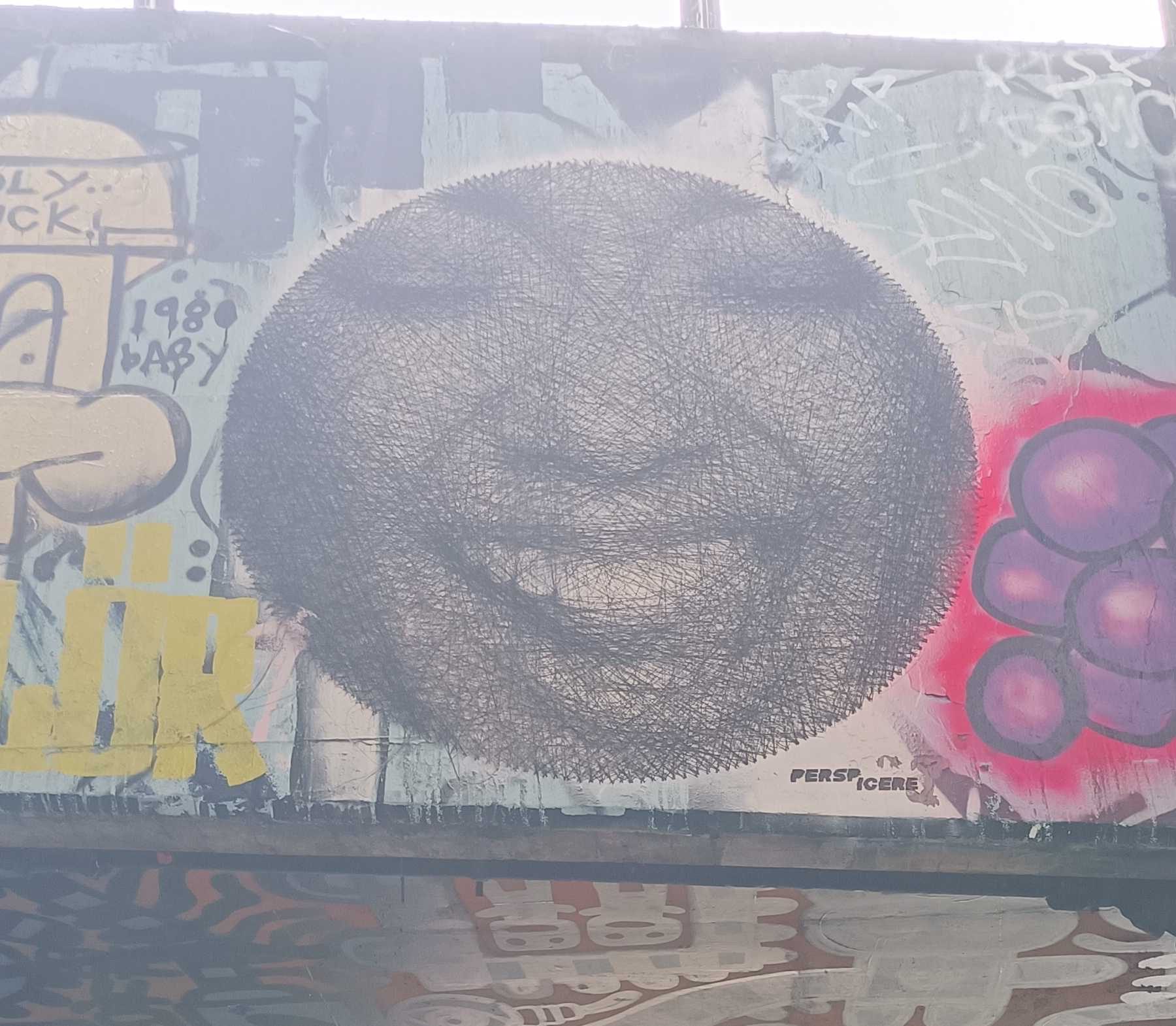 Textured Sphere — Street art in London